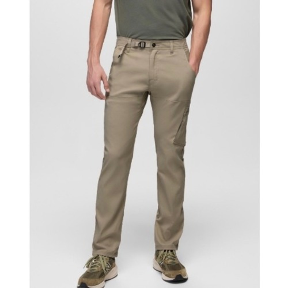 Prana Stretch Zion Slim Pant II Mens 42x30 Sandbar Khaki Beige Hiking Taper‎ NWT